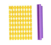 Timbres de lettres en argile, tampons de l'alphabet pour gaufrage de biscuits en argile avec curseur antiadhésif pour la cuisson de gâteaux, biscuits au chocolat