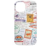Timbres de passeport de voyage Coque pour iPhone 14