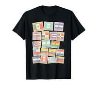 Timbres du Mois du Patrimoine hispanique avec Drapeaux Latino-américains T-Shirt