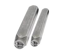 Timbres En Acier Robustes En Forme De Croix Portables 2 Pièces Accessoires Conception 3MM Pour Personnaliser Les Bijoux Et Les Projets D'artisanat Crosses Shaped Steel Stamps