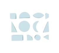 timbres en mousse EVA assortis bleu 12 pièces