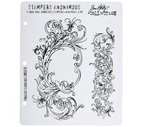 Timbres étirables Tim Holtz 17,8 x 21,5 cm, Fabulous Flourishes