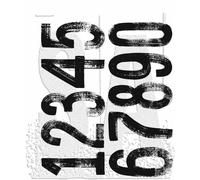 Timbres étirables Tim Holtz 17,8 x 21,6 cm Peinture par numéro