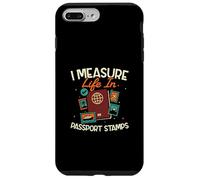 Timbres I Measure Life in Passport Agence de Voyage Agence de Voyage Coque pour iPhone 7 Plus/8 Plus