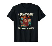 Timbres I Measure Life in Passport Agence de Voyage Agence de Voyage T-Shirt