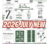 Timbres-poste en forme de feuille d'âne, nouvelles matrices de découpe en métal, pochoir de décoration pour journal intime, modèle de gaufrage, carte de vœux, DIY, 2025 dies-14