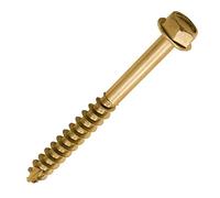 TIMCO 10100SCSY Lot de 50 vis à tête hexagonale 10 x 100 mm Jaune 10 x 100 mm