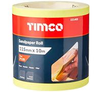 TIMCO 231405 Rouleau de papier abrasif grain 120 Jaune 115 mm x 10 m