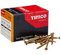 TIMco 50075SOLOC PZ2 CSK ZYP Solo Lot de 200 vis à bois Jaune 5,0 x 75 mm