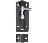 TIMCO Boulon de tour droit - Noir - 7,6 cm - Idéal pour sécuriser les portails encastrés et les portes d'abri en position fermée, ajoutant une sécurité accrue - Un boulon dans un paquet et fixations