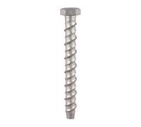 TIMCO Lot de 50 boulons de maçonnerie multi-fix, hexagonaux, extérieur, argent, 8 x 100 mm