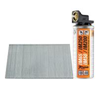 TIMCO Paslode IM65 Lot de 2 000 attaches parisiennes droites galvanisées 16 mm