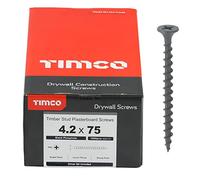 TIMco PH2 épais Vis pour cloison sèche - Noir (boîte de 1000), 00075DRYC