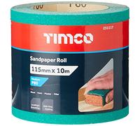 TIMCO Rouleau de papier abrasif grain 80 - Vert - 115 mm x 10 m