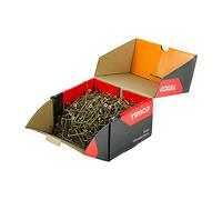 TIMCO Solo Woodscrews Lot de vis à bois Doré 5 x 80 mm