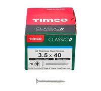 TIMCO Vis multi-usages classique 3,5x40 Inox A2 Boîte de 200
