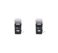 Timcryxient Lot de 2 mini chauffe-eau pour voiture - Deux modes - Pour voyage, camping, pêche, boissons - USB - Noir glacé