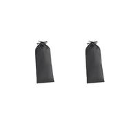Timcryxient Sac de rangement en nylon avec cordon de serrage pour autres équipements, trépieds, bâtons de randonnée 21 x 60 cm, noir, Lot de 2 (noir 15 x 45 cm), 15x45cm