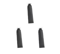 Timcryxient Sac de rangement en nylon avec cordon de serrage pour autres équipements, trépieds, bâtons de randonnée 21 x 60 cm, noir, Lot de 3 (noir 15 x 80 cm), 15x80cm