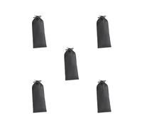 Timcryxient Sac de rangement en nylon avec cordon de serrage pour autres équipements, trépieds, bâtons de randonnée 21 x 60 cm, noir, Lot de 5 (noir 15 x 45 cm), 15x45cm