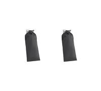 Timcryxient Sac de rangement en nylon avec cordon de serrage pour autres équipements, trépieds, bâtons de randonnée 21 x 60 cm, noir, Lot de 2 (noir 15 x 35 cm), 15x35cm