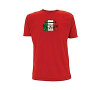 Time 4 Tee T-shirt inspiré de Lancia Fulvia - Drapeau de l'Italie - Voiture de sport italienne vintage - Voiture de sport classique des années 1970 - Rouge - X-Large