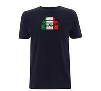 Time 4 Tee T-shirt inspiré de Lancia Fulvia - Drapeau de l'Italie - Voiture de sport italienne vintage - Voiture de sport classique des années 1970 - Bleu - Large