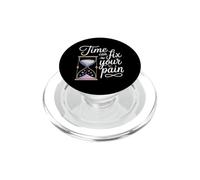 Time Can Fix Your Pain Healing Progress Motivation PopSockets PopGrip pour MagSafe