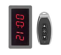 Time Delay Relay, Timer Control Module with Remote, 0 9999s. Timing for Motor Pump, 6V 30V Input Voltage, 5A Continuous Current, 50M Remote Control Distance