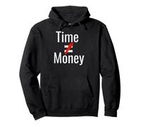 Time Does Not Equal Money Stried Out Rouge Sweat à Capuche