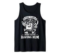 Time Flies When Your Having Rhum Funny Drinking Humour Débardeur