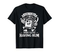 Time Flies When Your Having Rhum Funny Drinking Humour T-Shirt
