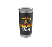 Time For Smore Fun Campfire Camping Hiking Camper Adventure Gobelet isotherme en acier inoxydable double paroi