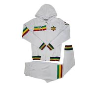 Time Is Money Survêtement rasta lion rasta pour homme Designer Urban Rastafari Noir/olive/jaune, blanc, S