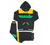 Time Is Money Urban Designer Streetwear Jamaica Cotton Survêtement Homme Noir, Noir , XXL