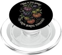 Time is Too Short to Grow Boring Tomates Vintage Graphic PopSockets PopGrip pour MagSafe