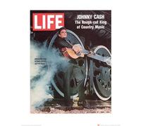 Time Life (Johnny Cash - Cover 1969 40 x 50 cm Toile Imprimée
