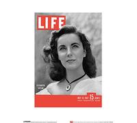Time Life (Life Cover - Elizabeth Taylor 30 x 40 cm Toile Imprimée