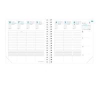 TIME&LIFE MEDIUM FR Recharge - 16x16 cm - Semainier - 13 mois de décembre à décembre Blanc G