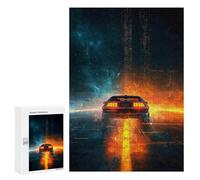 Time Machine Neon Lights Puzzle 300 Pièces Educa Jouet en Bois Cadeau Unique Décoration Intérieure Jeu Éducatif Challenge Toy Adultes Et Enfants À Partir De 14 Ans 300 PCS