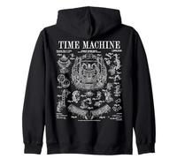Time Machine Vintage Brevet Drôle Science Fiction HG Wells Sweat à Capuche