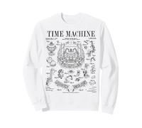 Time Machine Vintage Brevet Drôle Science Fiction HG Wells Sweatshirt