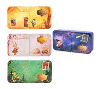 Time Message Box Kit de maison de poupée miniature Enchanted Encounter, avec éclairage LED, boîtier en tôle avec fermeture coulissante, modèle 3D, cadeau créatif (4 pièces)