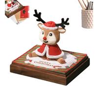 Time Piece Calendar 2026, Deer Design 3D Memo Planner, Creative Stationery Gift, Christmas Theme Paper Sculpture Desk Calendar for Kids, Women, Men, Teachers & Students (1pc)