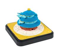 Time Piece Calendar 2026, Roman Colosseum Calendar, 3D Paper Carving Art Memo Pad with DIY Tear Away Page for Office Desk Decor Home (Temple of Heaven-S)