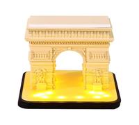 Time Piece Calendar 2026, Roman Colosseum Calendar, 3D Paper Carving Art Memo Pad with DIY Tear Away Page for Office Desk Decor Home (Arc de Triomphe)