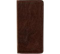 Time Resistance Portefeuille en Cuir - Portefeuille en Cuir Pleine Fleur - Poche Poitrine - pour Cartes - Luxueux Fin Fabriqué en Italie (Marron)