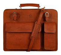 Time Resistance Résistance au Temps Porte-Documents En Cuir - Sac En Cuir Chic Pour Hommes - Porte-Documents D’affaires - Porte-Documents Vintage (Marron Cognac)