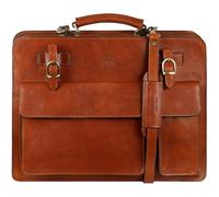Time Resistance Résistance au Temps Porte-Documents En Cuir - Sac En Cuir Chic Pour Hommes - Porte-Documents D’affaires - Porte-Documents Vintage (Marron Cognac)