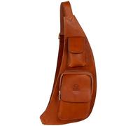 Time Resistance Sac À Bandoulière En Cuir - Bandoulière Pour Homme Et Femme - Sac À Dos À Bandoulière Fait Main (Marron Cognac)